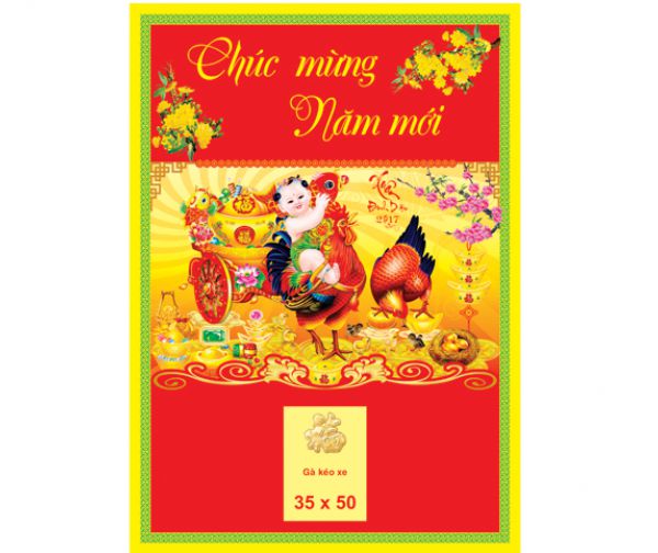 Gà kéo xe (35x50)